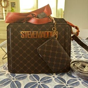 Steve Madden Brown and orange Satchel Bag